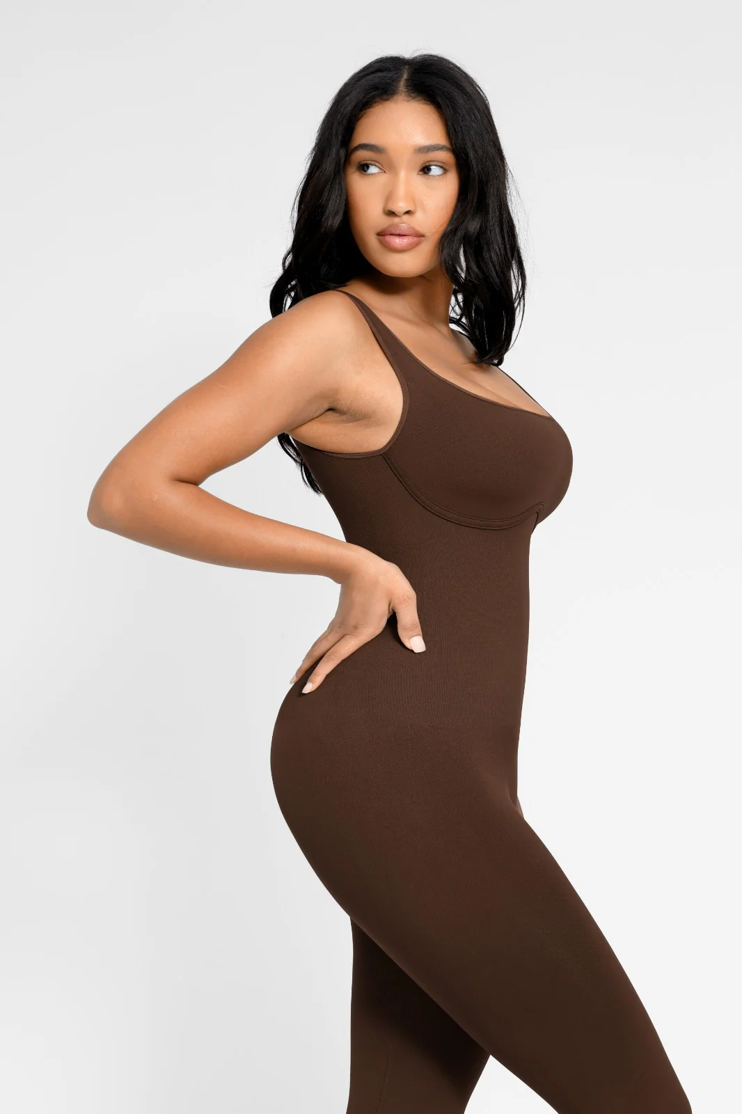 Boujee Flare Leg Jumper-BROWN - Image 3