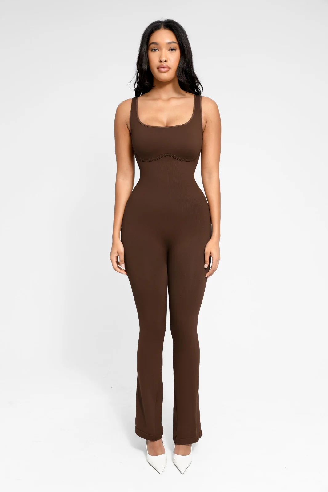Boujee Flare Leg Jumper-BROWN - Image 4
